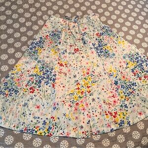VTG Floral A-line Midi Skirt